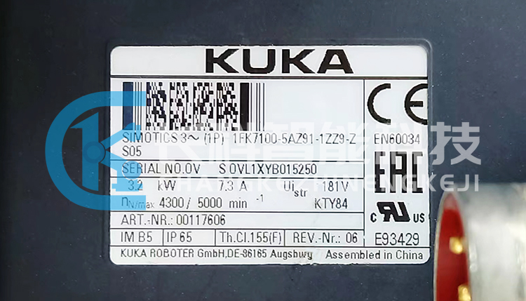 庫卡電機(jī)00-117-606 1FK7100-5AZ91-1ZZ9-Z 庫卡電機(jī)00-117-606 1FK7100-5AZ91-1ZZ9-Z