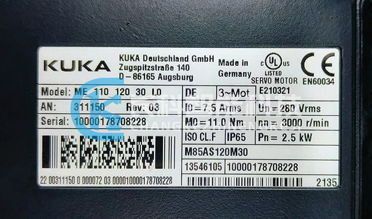庫卡伺服電機00-311-150 ME_110_120_30_L0 庫卡伺服電機00-311-150 ME_110_120_30_L0